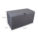 ZUN 120gal 460L Outdoor Garden Plastic Storage Deck Box Chest Tools Cushions Toys Lockable Seat 41782722