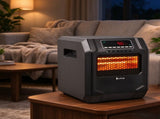 1500W Quartz Tube Heater Digital Style 4 Quartz Tubes Black 53608224