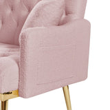 PINK TEDDY FABRIC 2 SEATER SOFA W588115440