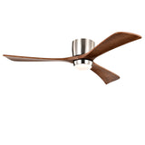 52" Ceiling Fan with Lights Remote Control,Quiet DC Motor 3 Wood Blade Ceiling Fans 6 Speed W1592P278238
