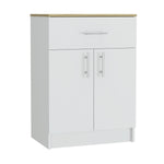 ZUN Oxford Pantry Cabinet, One Drawer, One Double Door Cabinet With Two Shelves B128P148780