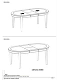 Contemporary Style 1pc Oval Table with Self-Storing Butterfly Leaf Dark Oak Finish Wooden B011P153151