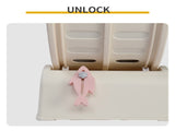 80*34*86CM, Off-white PP track connector assembly, circular design with gray carpet 1 cat teaser 72015695