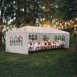 3*9m 5-Sided Iron PE Cloth Spiral Pipe Pergola 75690259