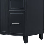 36" Bathroom Vanity-Black N729P171885B