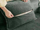 Armless Sofa Velvet-Green W3041P386600