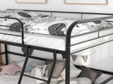 Metal Twin Loft Bed , Twin Size High Loft Bed Black W84041894