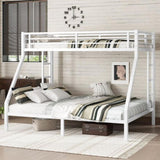 Metal Twin XL over Queen Bunk Bed for Teens and Adults,Space-Saving/Noise Reduced/No Box Spring W1580P309634