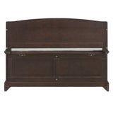TREXM Shoe Bench, Retro Shoe Bench with Safe Soft-Close Devices, Chest with Hidden N715P198568L