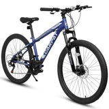 ZUN A2610 26 inch Mountain Bike 21 Speeds, Suspension Fork, Steel Frame Disc-Brake for Men Women Mens W1856P176539
