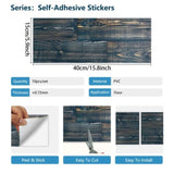 40 Pcs Peel & Stick PVC Flooring, Wood Grain Floor Stickers,Self-Adhesive And Waterproof Tile 04865506
