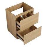 24" Bathroom with Double drawer, Freestanding Bathroom Cabinet,Engineering Wood,Oak W1972P188241
