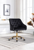 ZUN Swivel Shell Chair for Living Room/Bed Room, Modern Leisure office Chair 07649381