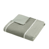 Full/Queen 3 Piece Striped Cotton Duvet Cover Set B035P217804