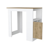 FM FURNITURE Arial Kitchen island in melamine with a door and open storage B128P148693