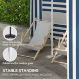 Outdoor Umbrella-Blue White 84736791