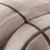 7 Piece Micro Corduroy Comforter Set Taupe Queen B03596929