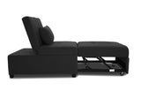 Contemporary Black Color Sleeper Sofa Chair Pillow Plush Tufted Seat 1pc Convertible Sofa Sherpa B011P367881