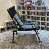 Camping Lounge Chair, Portable Folding Reclining Camping Chair with Adjustable backrest for Indoor W241106336