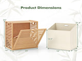 Bamboo Tilt-out Laundry Hamper 14721388