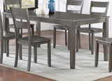 ZUN 1pc Contemporary Dining Table Rectangular Wood Base Gray Finish Wooden Dining Room Furniture B011P264098