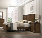 Maderne Traditional 3-Piece Wood Bedroom Set with Queen Size Panel Bed and Two Nightstands T2574P204909