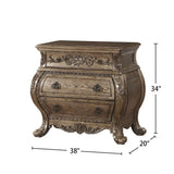 3 Drawers Nightstand in Vintage Oak Finish B016P253453