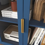 Modern Kitchen Pantry Cabinet , 55" Coffee Bar Cabinet with 2 Drawers, 2 Open W409P171575