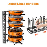 2 Pack Pot and Pan Rack, Pot Rack Organizers, Kitchen Organization & Storage Rack, Adjustable Pot 64091189