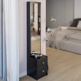 Length 11.8" x Width 15.7" x Height 63" Simple Stylish Dressing Mirror Full Body Mirror W3258P311362