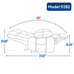 ZUN Lift Recliner Chair Heat Massage Dual Motor Infinite Position Up to 350 LBS Large Electric Power W1803P244622