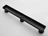 24 Inch Linear Shower Drain with 2-in-1 Flat & Tile Insert Removable Cover, 304 Stainless Steel with 92502598