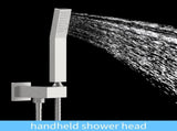 Shower System Shower Faucet Combo Set Wall Mounted with 10" Rainfall Shower Head and handheld shower T3177P269098