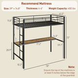 Twin Size Loft Bed 62757420