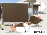 7'X8' Mocha HDPE spliced roller shutter 00155728