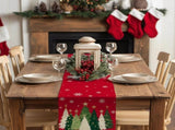 Christmas Table Runner 13x72 Inch, Xmas Trees Snowflakes Holiday Decorative Farmhouse Table 70768110