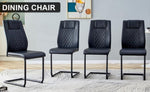 ZUN Artificial leather cushioned seats, dinings. Dining Room - Living Room Chair. Soft padded W1151112856