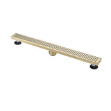 30 Inches Linear Shower Drain, Included Hair Strainer and Leveling Feet W2287P151590