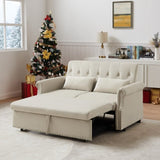 Artemax 55'' Modern Shiny Velvet Convertible Loveseat Sleeper Sofa Couch w/ 2 Lumbar Pillows, W668100738