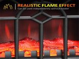 Freestanding Electric Fireplace Heater Realistic Flames Effect, Overheating Protection for Indoor 74207341