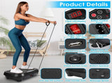 Vibration Plate Exercise Machine with 120 Speed Levels & 2 Resistance Bands, 331Lbs Load Capacity 86926018