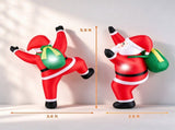 5.9 FT Hanging Climbing Santa Inflatable Christmas Decoration with Built-in LED Lights, Polyester 43893817