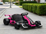 Pink 24V Electric Go Kart, 7.5 MPH, Adjustable Seat, Safe Slow Start for Kids 87915791