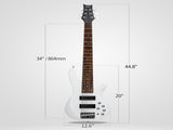 44 Inch GIB 6 String H-H Pickup Laurel Wood Fingerboard Electric Bass Guitar 52936419