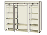 69" Portable Clothes Closet Wardrobe Storage Organizer with Non-Woven Fabric Quick and Easy to 29697868