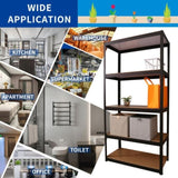 ZUN Storage Shelves - 5 Tier Adjustable Garage Storage Shelving, Heavy Duty Metal Storage Utility Rack W1790120828