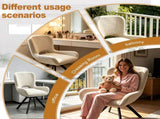 Fabric dining chair set of 2, modern soft cushioned dining chairs, comfortable backrest, W3851P494056