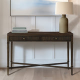 ZUN Fluted 2-drawer Storage Console Table B035P148428