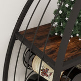 Sailboat Shaped Wine Cabinet Rack, 2 Piece Display Rack, Freestanding Wine Cabinet with Bottle W2167P221167