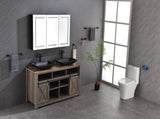 48 x 30 inch LED Lighted Bathroom Medicine Cabinet with Mirror, Sockets, Dimmable, Anti-Fog W2287P281364